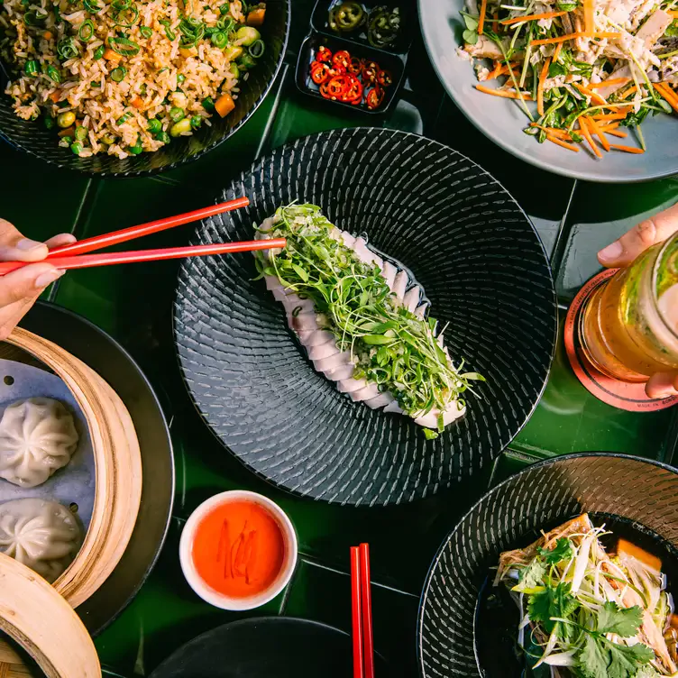 A spread of Cantonse dishes at China Diner in Sydney