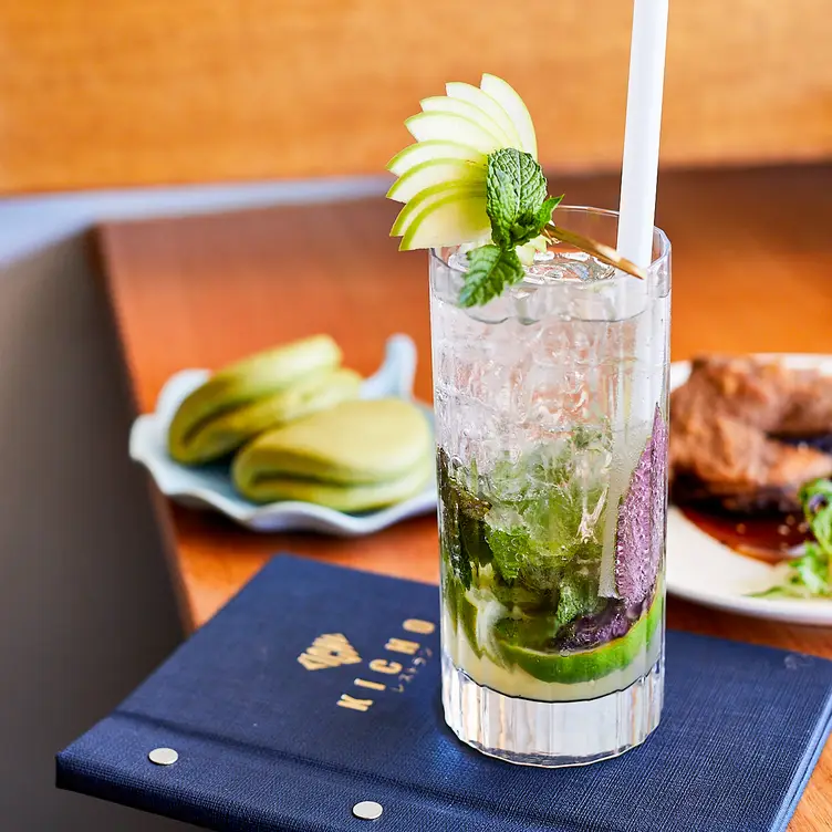 A drink served at Kicho, one of Melbourne’s best Japanese restaurants.