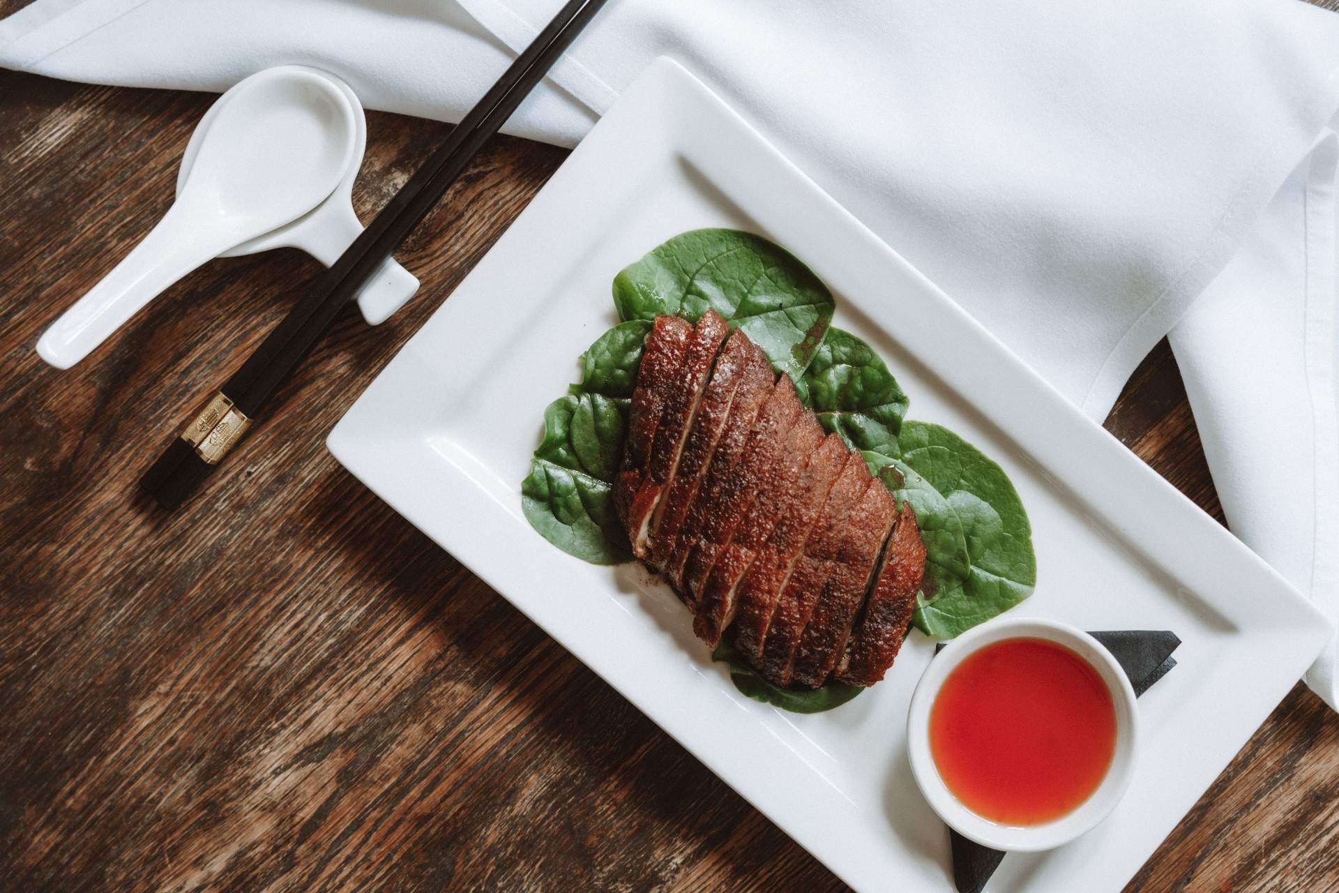 Cantonese roast duck at Embassy XO, a restaurant in the Sunshine Coast.