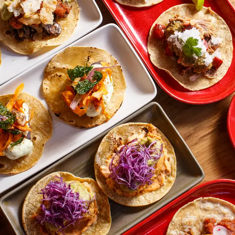 A spread of tacos at Bodega Underground, a Mexican restaurant in Melbourne