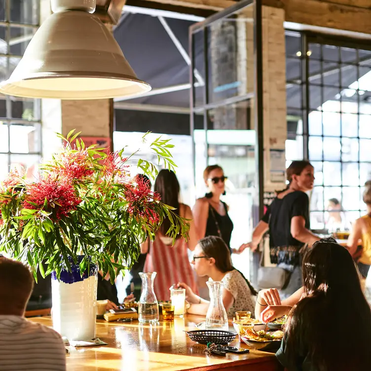 The bright and lively interiors at Vegie Bar, one of the best vegan restaurants in Melbourne