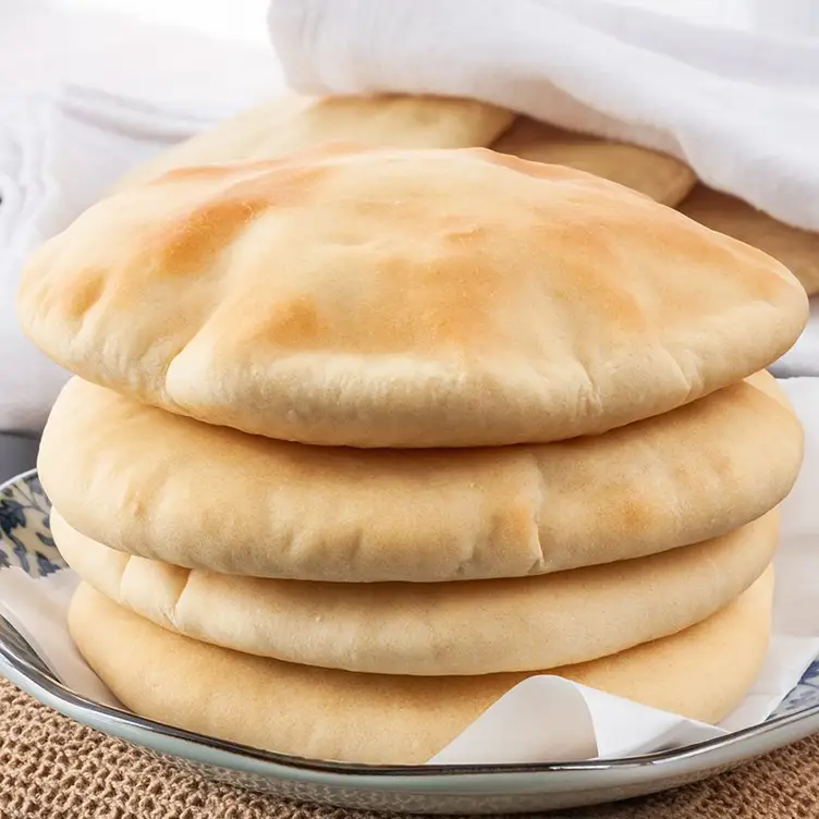 A pile of pita bread at Missony Restaurant in Sydney