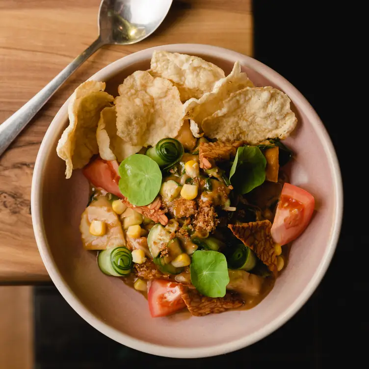 The vegan gado-Gado salad at Salt & Palm, one of the best vegan restaurants in Sydney