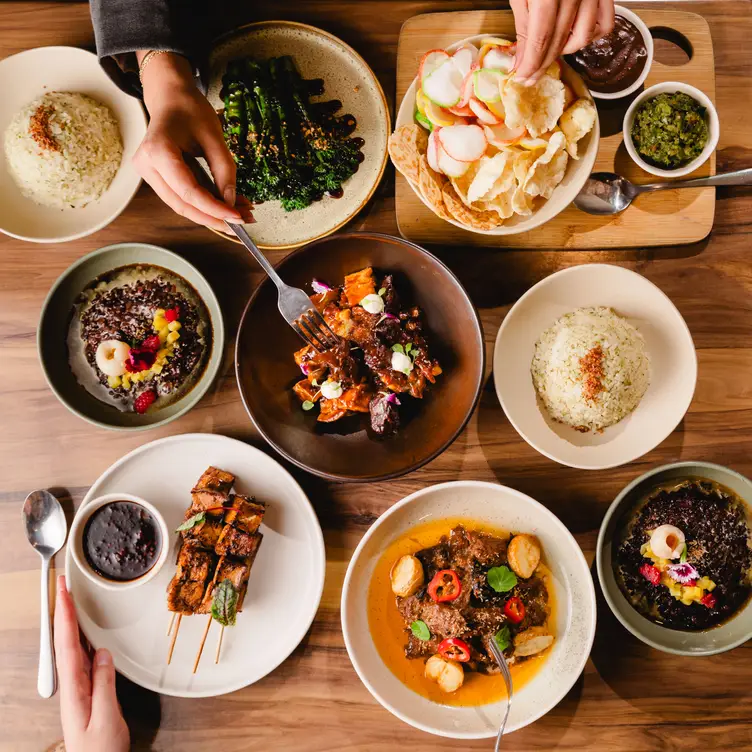 A spread of Balinese-inspired dishes at Salt & Palm, one of the best vegan restaurants in Sydney