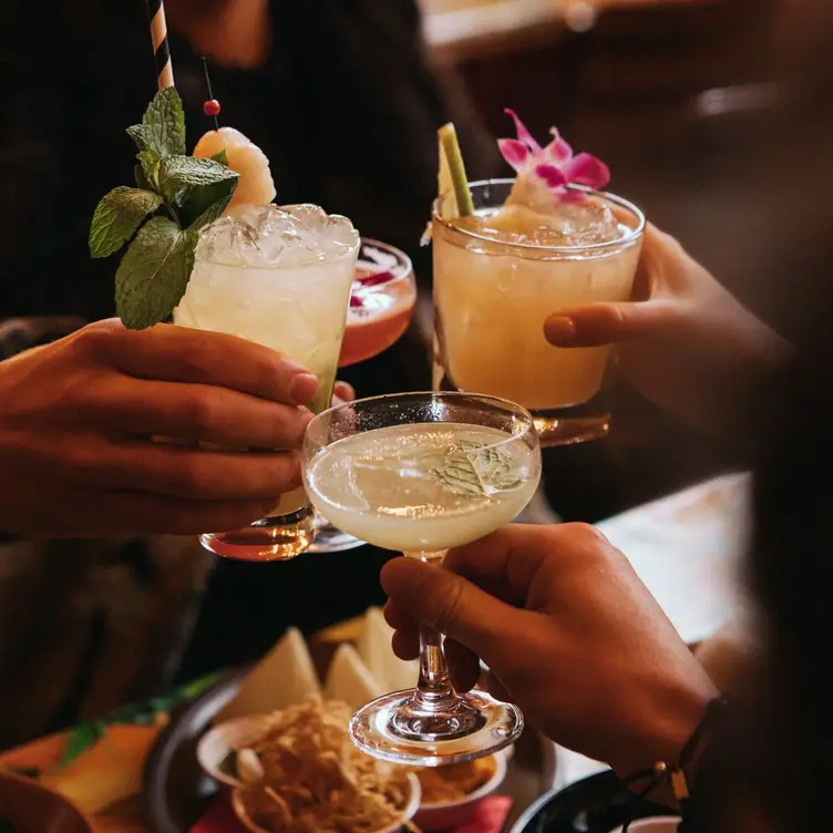 Colourful cocktails at Colonel Tan’s, one of the best Thai restaurants in Melbourne