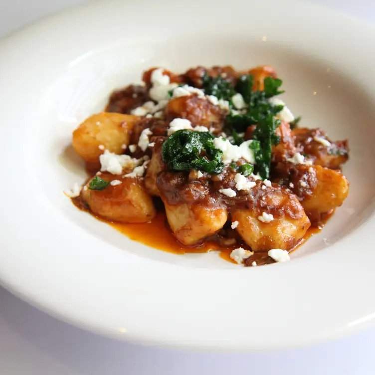 A gnocchi dish with tomato sauce at Devine Food & Wine, a restaurant in Sydney