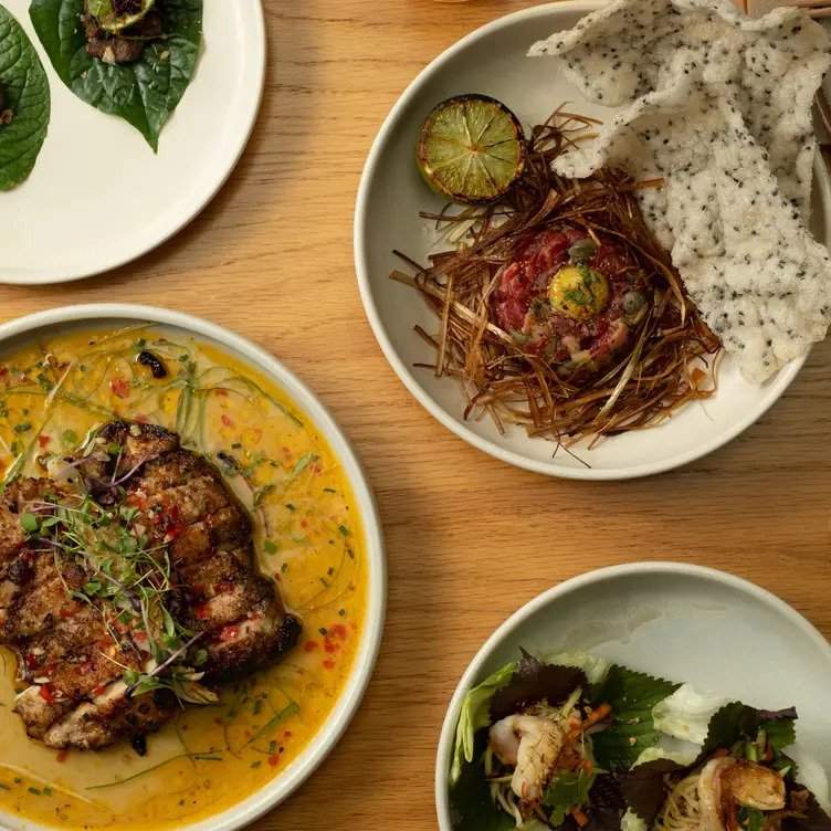 A spread of Vietnamese-inspired dishes at Kinhboy, a restaurant in Sydney