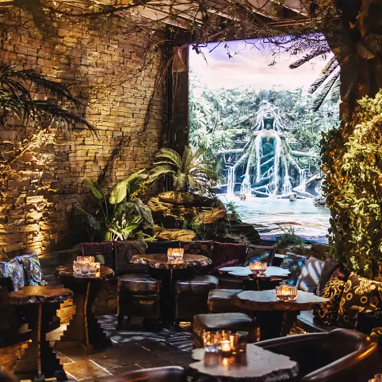 The jungle-like interiors filled with plants at Saga Bar, one of the best cocktail bars in Sydney