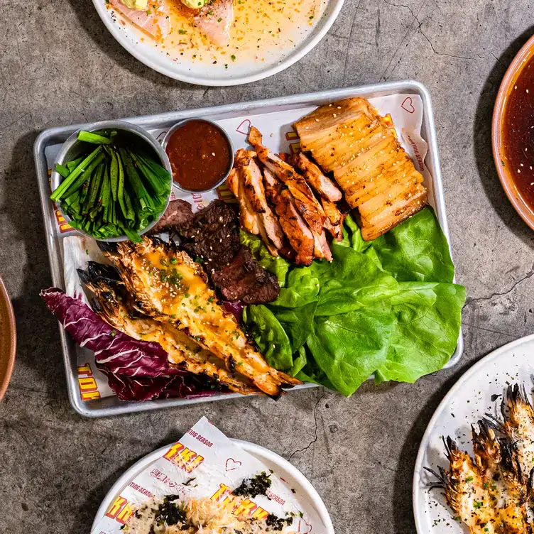 A spread of Korean-inspired dishes at Tokki, one of the best restaurants and bars in Sydney