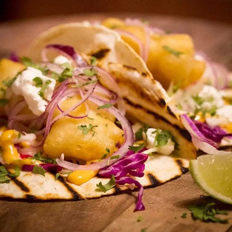 Fish tacos at California Native in Brisbane’s Coorparoo, one of the best outdoor restaurants in Brisbane