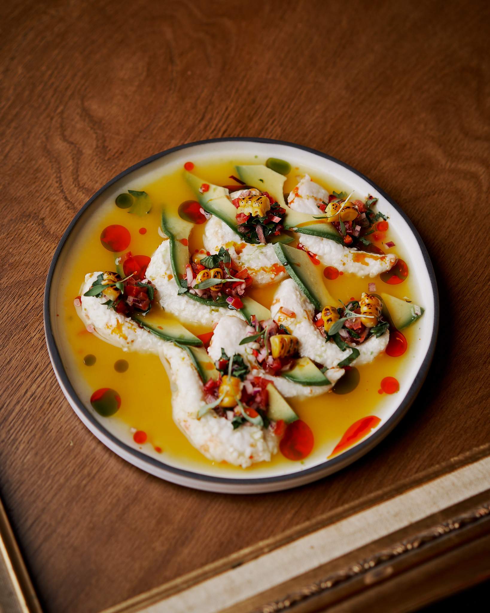 A vegan appetiser served at Lona Misa – one of the best Melbourne vegetarian restaurants.