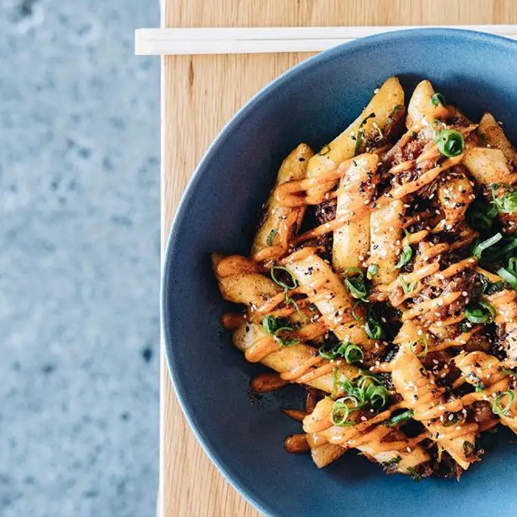 A dish served at Lucky Bao, one of the best vegan restaurants on the Gold Coast. 