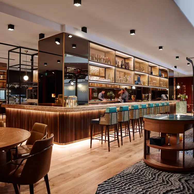 The bar and dining room at Mode Kitchen & Bar, one of the best steak restaurants in Sydney. Credit: Mode Kitchen & Bar