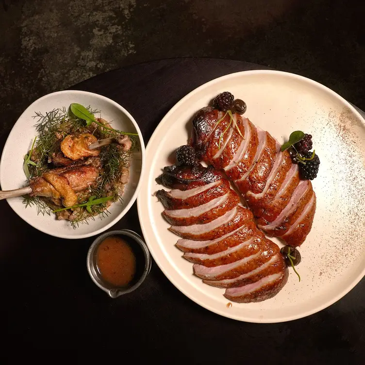 Two meat dishes at Mr Vain, one of Brisbane’s best Asian restaurants.