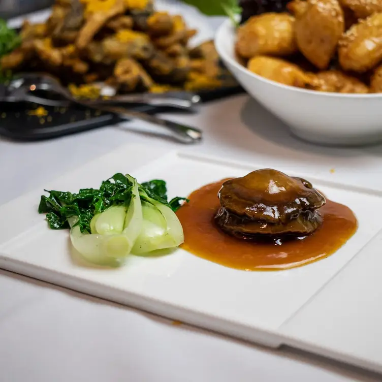 Braised Whole Australian Abalone served at Secret Kitchen, one of Melbourne’s best Chinese restaurants.