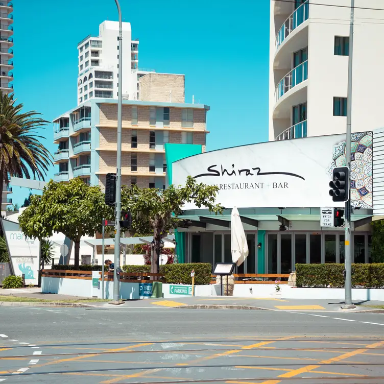 The exterior of Shiraz Persian Restaurant + Bar, one of the best vegan restaurants on the Gold Coast.