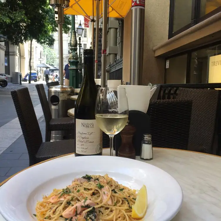 The outdoor seating area at Treviso Bar & Dining, one of the best Italian restaurants in Melbourne. Credit: Treviso Bar & Dining