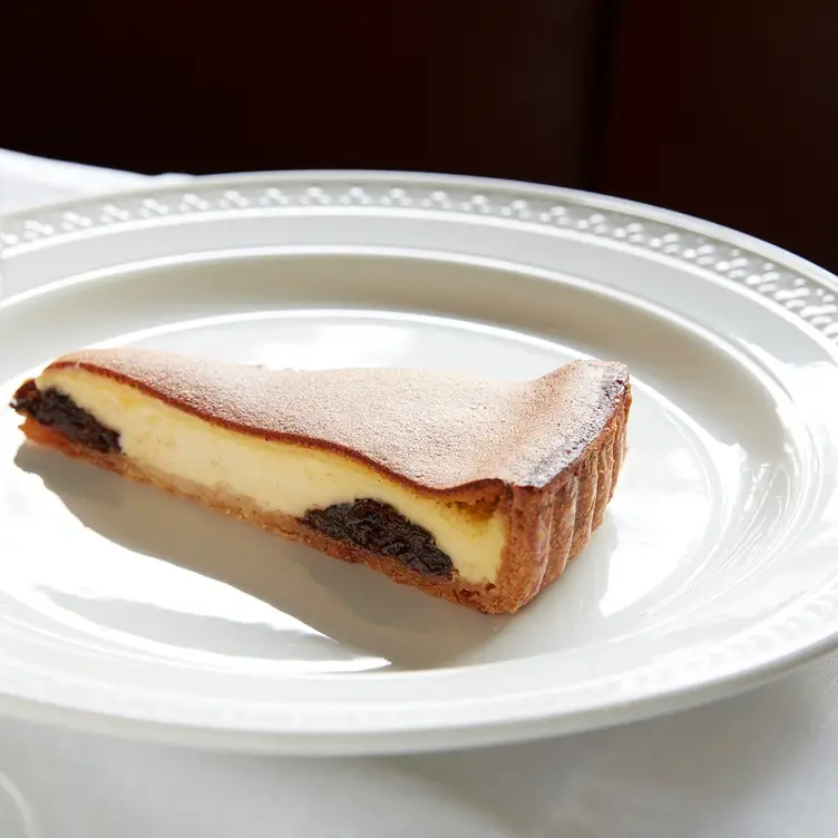 A tart filled with custard and fruit served at Margaret in Double Bay.