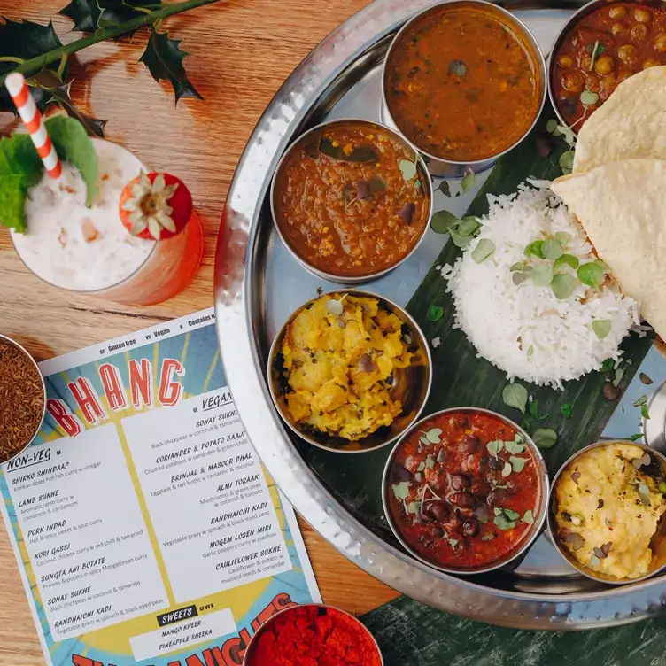 A thali - a type of tasting platter - served at Bhang, one of the best vegetarian restaurants in Melbourne.