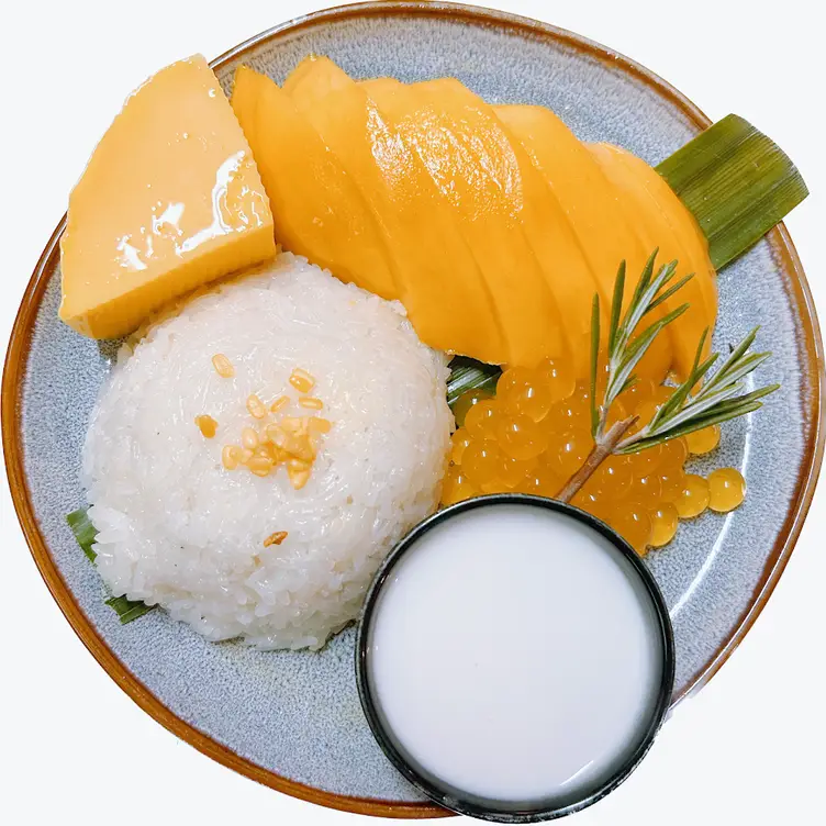 A mango and rice dish served at Thai 44, one of Sydney’s best Thai restaurants.