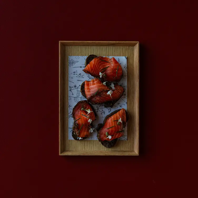 A plate of seafood served at The Dining Room by James Viles, one of Sydney’s best fine dining restaurants.