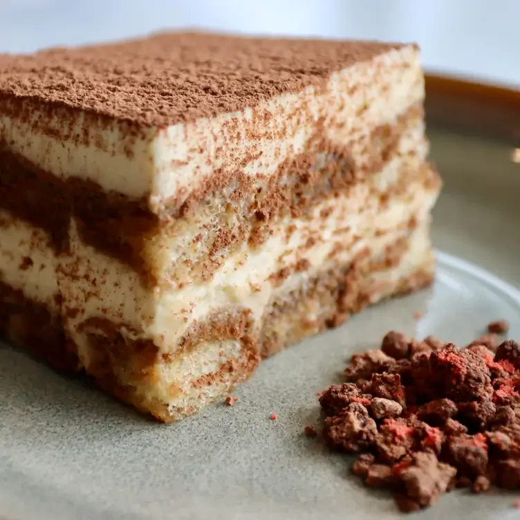 Tiramisu served at one of Brisbane’s best romantic restaurants – Barolos Ristorante Italiano.