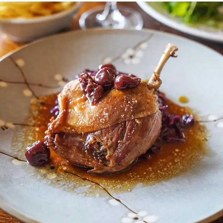 Close-up of a French dish served at Bistro Sou Sou in Fitzroy, Melbourne.