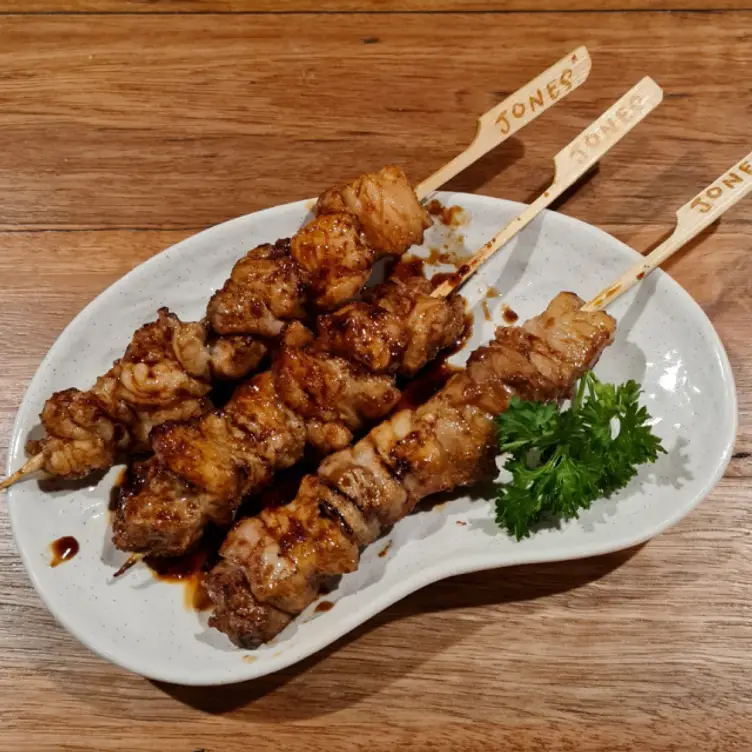 A plate of grilled skewers served at Robata Jones, one of Sydney’s best Japanese restaurants.