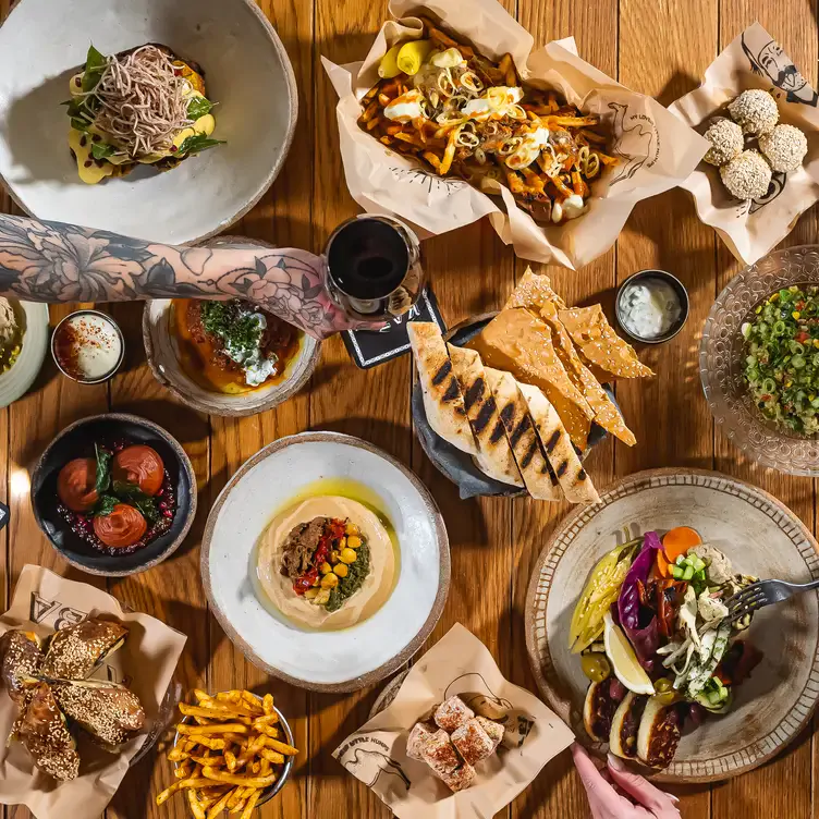 A spread of Middle Eastern dishes served at Kazba in Brisbane’s Fortitude Valley.