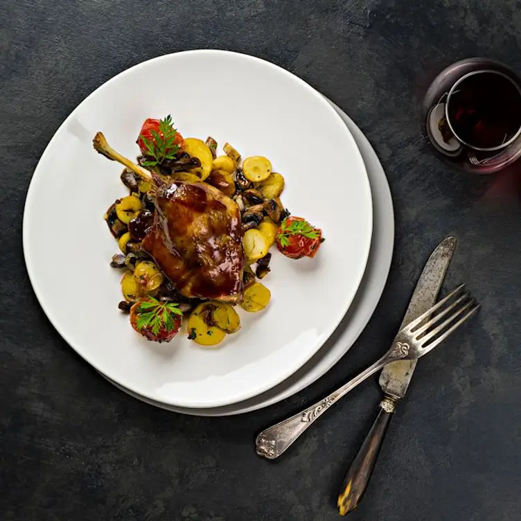 A plate of French food served at one of Melbourne’s best French restaurants – Chez Olivier Le Bistro.