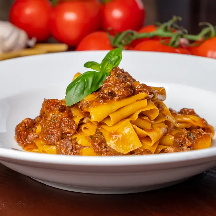 A bolognese pasta dish served at Persone Italian Restaurant, one of the best romantic restaurants in Brisbane.