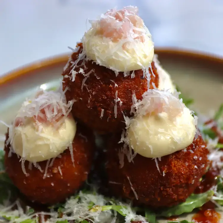 Close-up of a starter served at Barolos Ristorante Italiano, one of the best date restaurants Brisbane couples flock to.