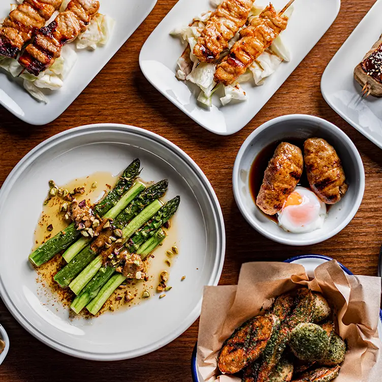 Multiple types of dishes served at Chaco Ramen in Bondi.