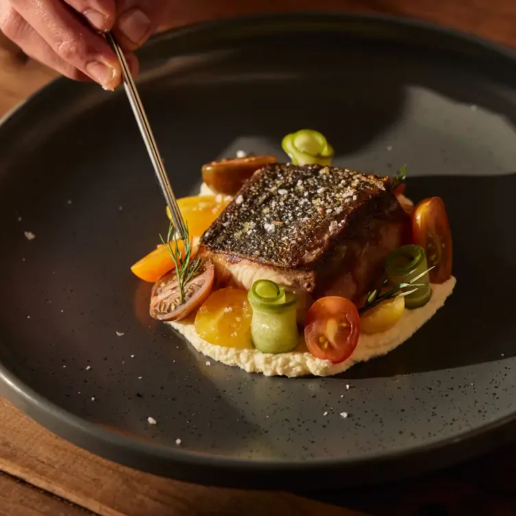 A salmon dish served at Bec Hardy Wines, one of the best restaurants in South Australia.