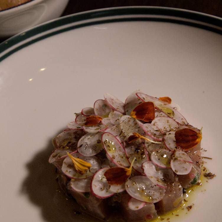 A vegetable dish in a white plate at The Waratah in Sydney